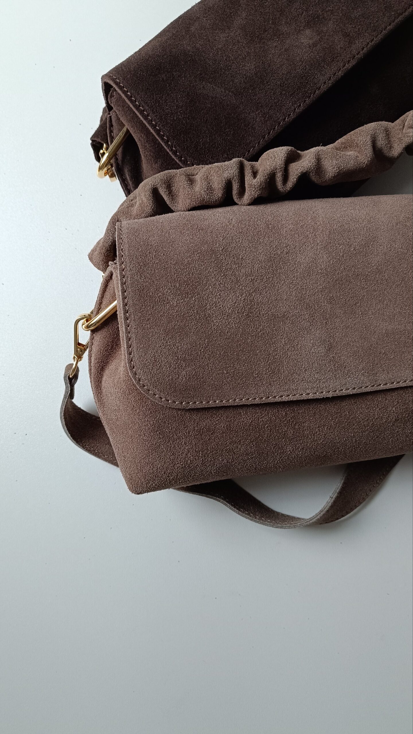 Torebka Clelia zamsz Mocca - obrazek 2