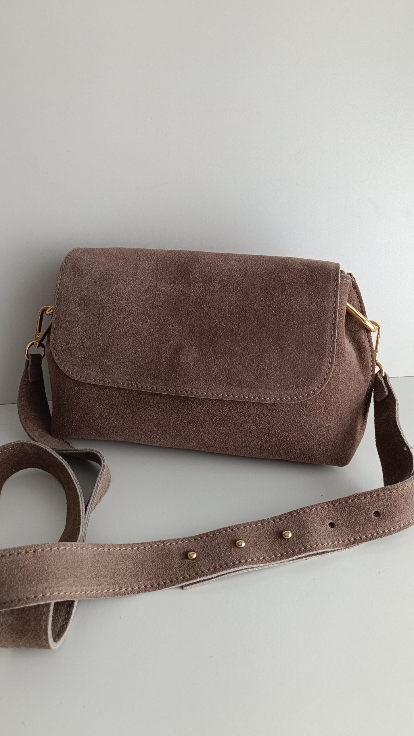 Torebka Clelia zamsz Mocca - obrazek 4