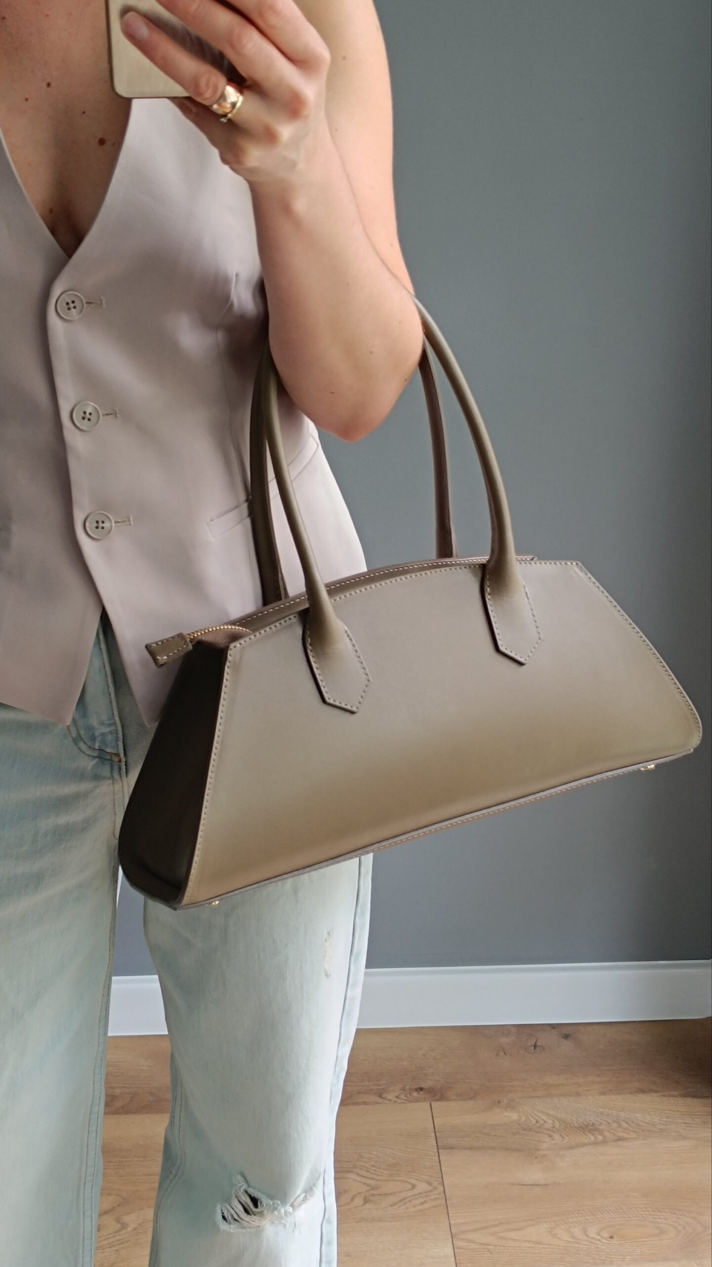 Torebka Aurora taupe - obrazek 5