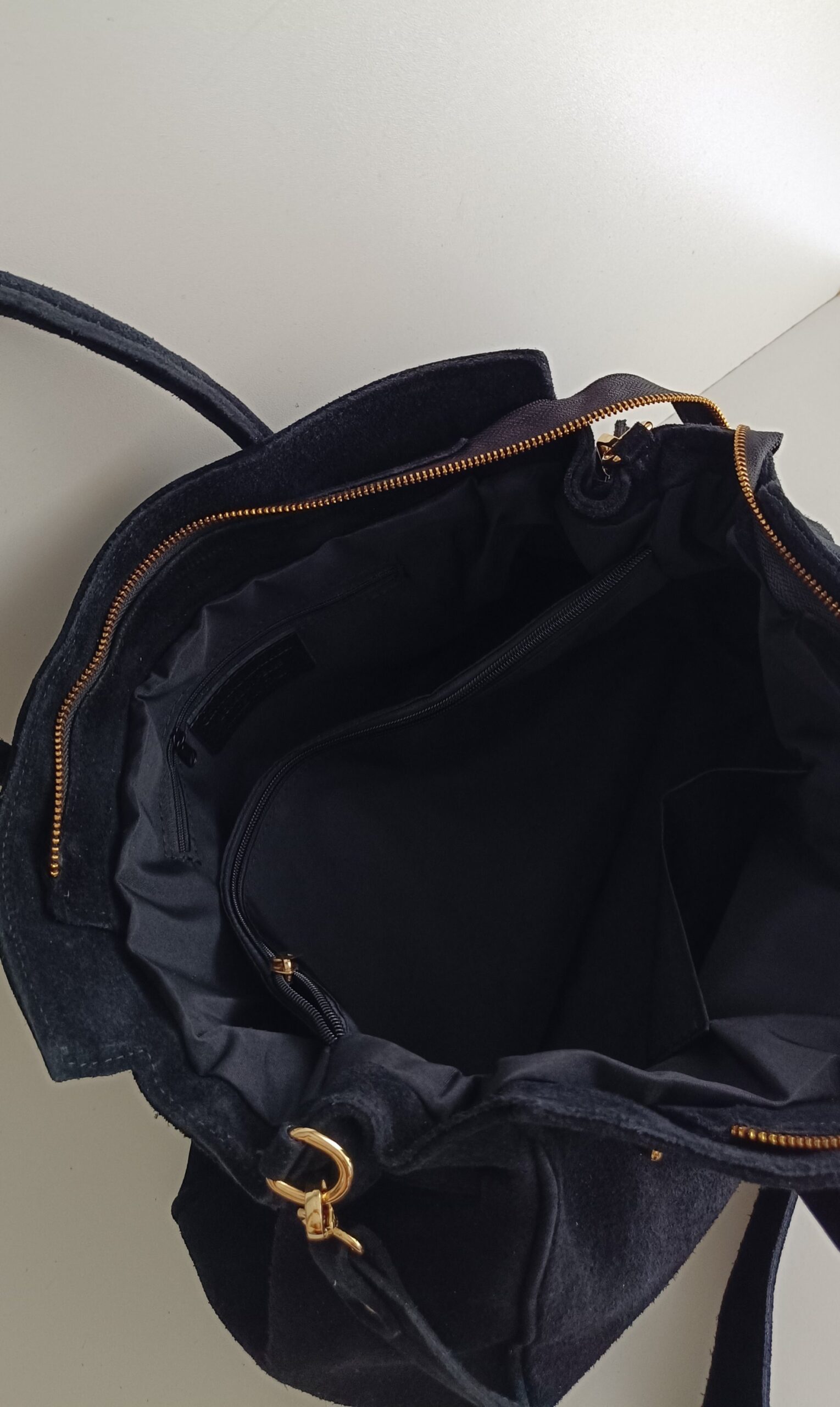 Torebka HERLiN zamsz black - obrazek 7