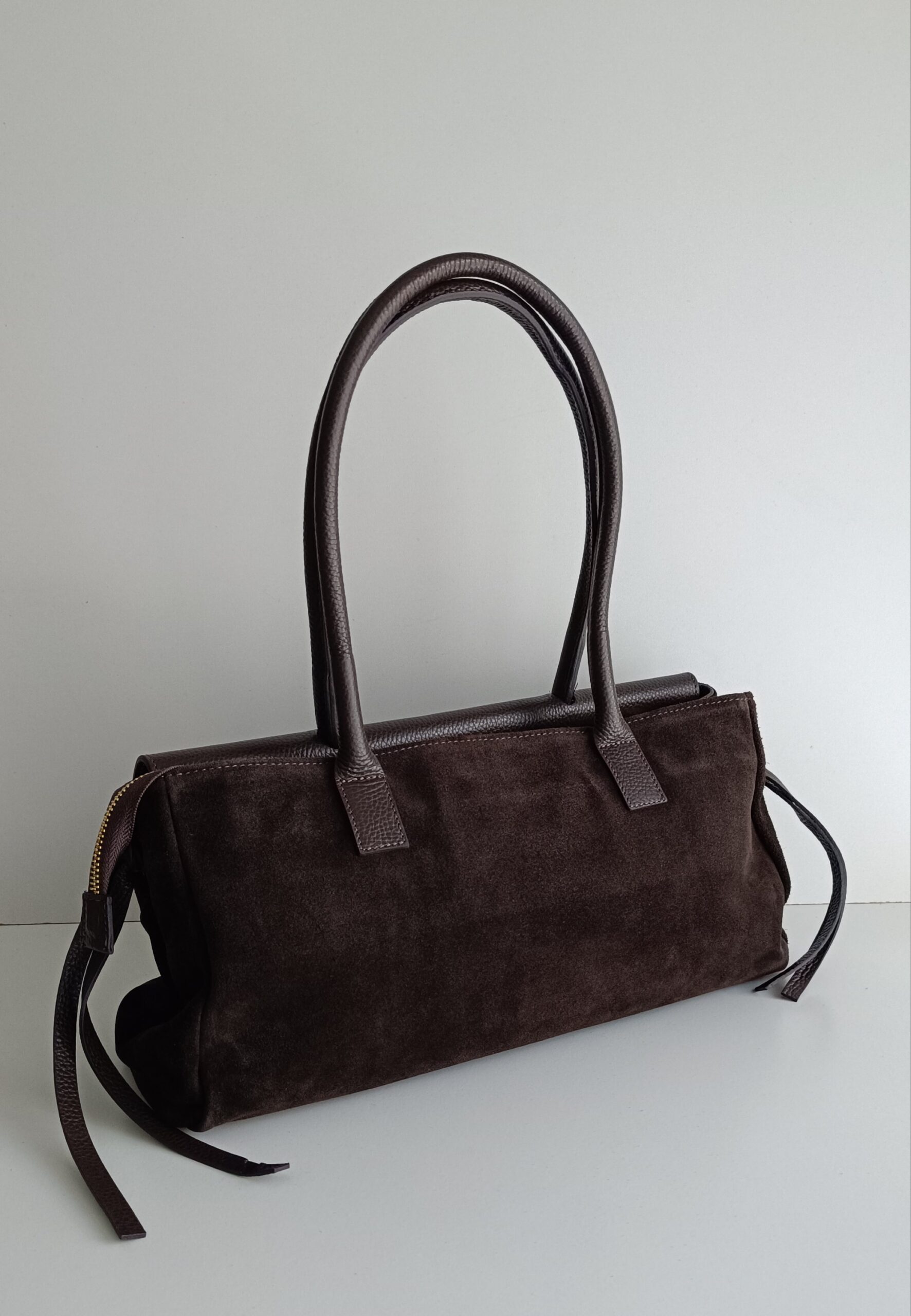 Torebka Charlotte zamsz espresso - obrazek 3