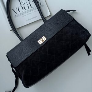 Torebka Charlotte zamsz black