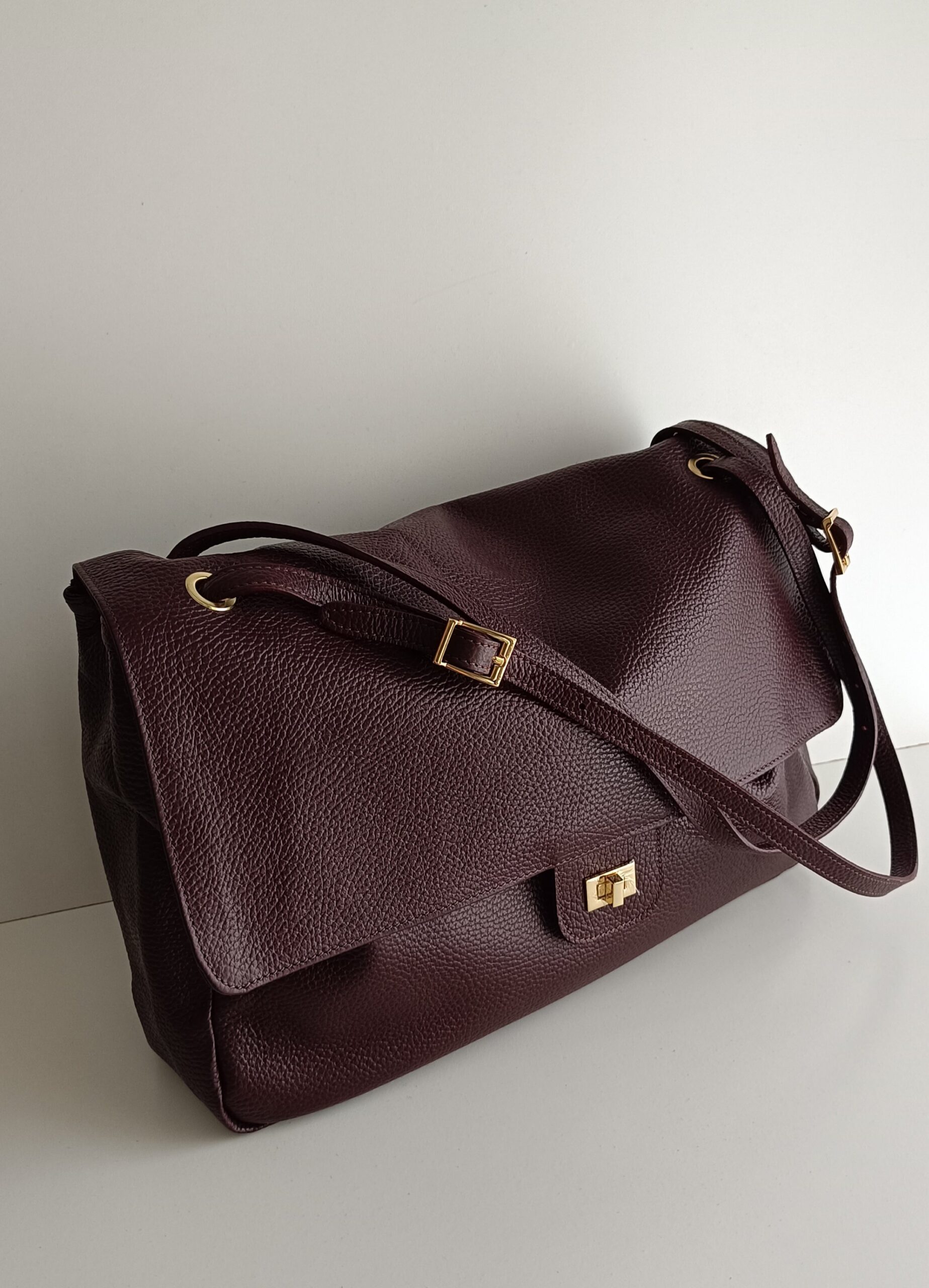 Torebka shopperka Chelsea wino - obrazek 3
