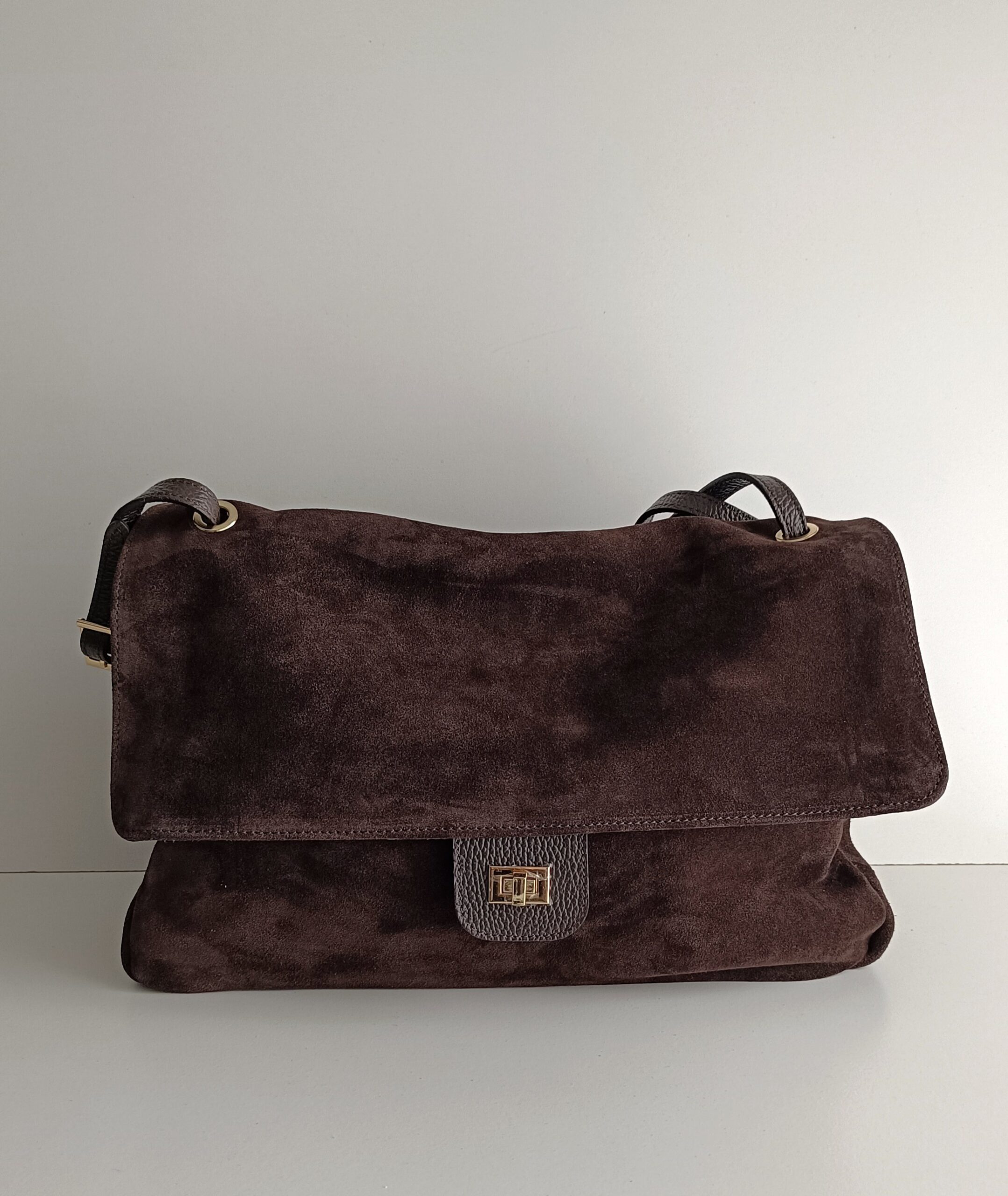 Torebka shopperka Chelsea zamsz espresso - obrazek 2