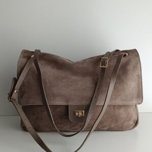 Torebka shopperka Chelsea zamsz taupe