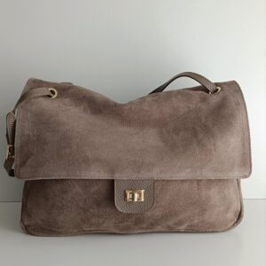 Torebka shopperka Chelsea zamsz taupe
